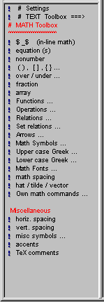 Math toolbox