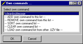 own commands menu